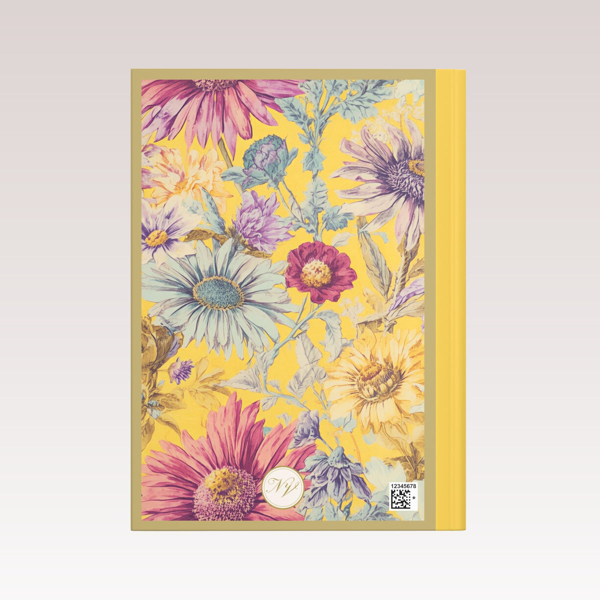 Back cover of a decorative journal.
